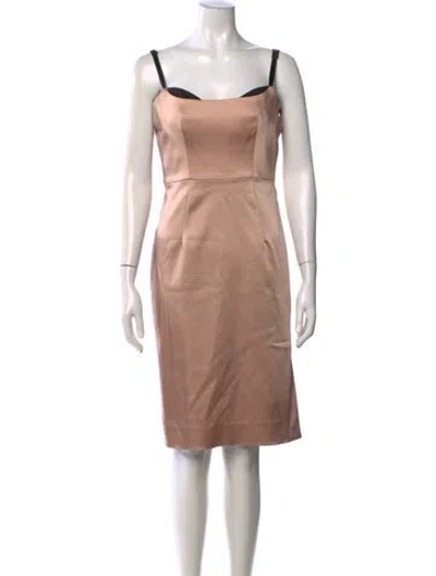 Pre-owned Milly Off-the-shoulder Mini Dress In Neutral
