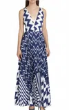 Milly Oria Dress In Blue In Blue