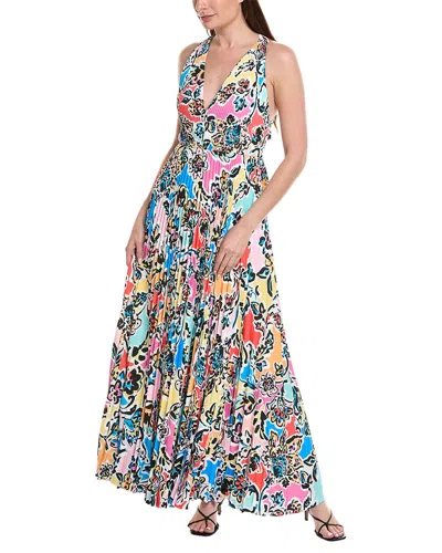 Milly Oria Rainbow Oasis Maxi Dress In Multi
