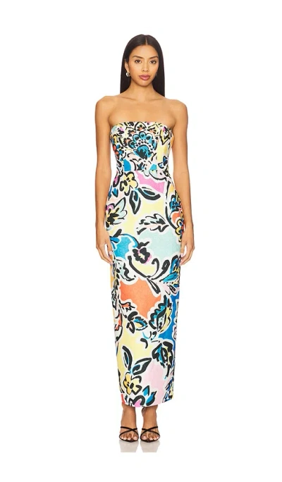 Milly Orion Rainbow Oasis Jacquard Dress
