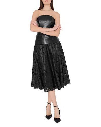 MILLY OTHA TEXTURED LACE SKIRT