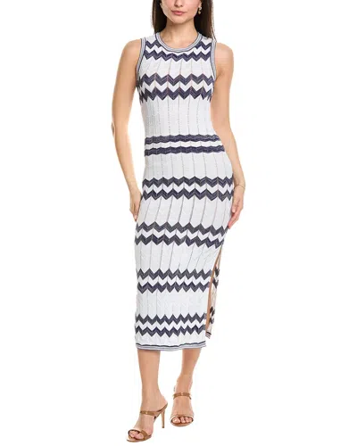 MILLY MILLY OVERSIZED ZIG ZAG MIDI DRESS