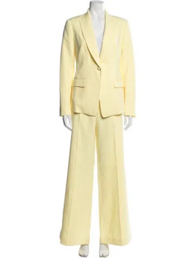 Pre-owned Milly Pant Set In Yellow