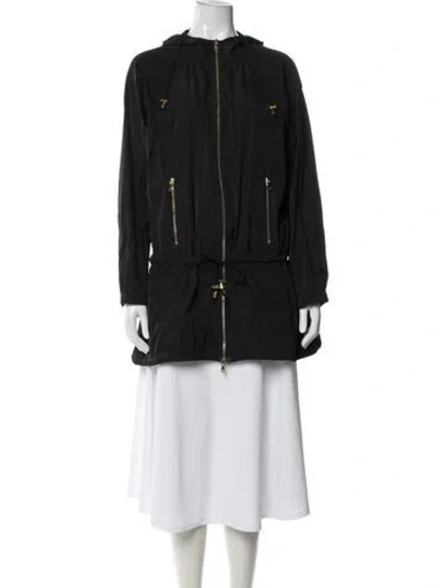Pre-owned Milly Parka In Black