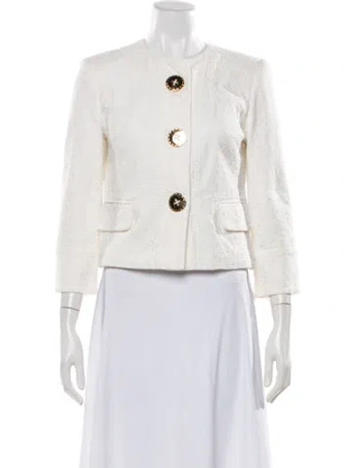 Pre-owned Milly Patterned Blazer In Neutrals