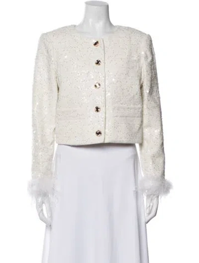 Pre-owned Milly Patterned Jacket In Neutral