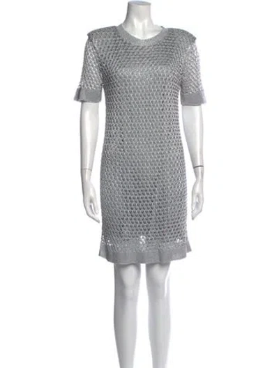 Pre-owned Milly Patterned Mini Dress In Multi