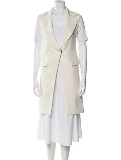 Pre-owned Milly Peacoat In Neutral