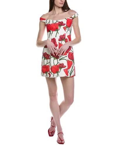 Milly Peggy Jacquard Mini Dress In Multi