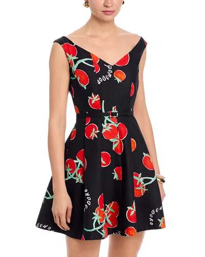 Milly Illy Peggy Off The Shoulder Printed Mini Dress In Multi