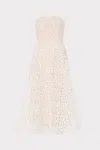 Milly Petunia Curled Lace Gown Maxi Dress