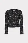 Milly Pheobe Beaded Jacket In Black