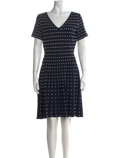 Pre-owned Milly Polka Dot Print Knee-length Dress W/ Tags