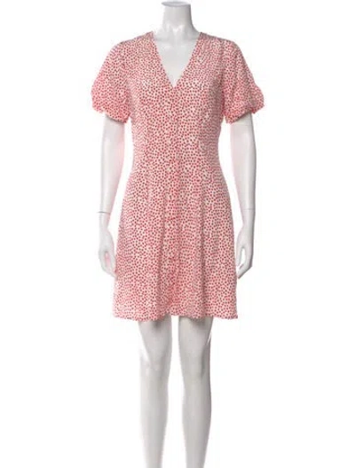 Pre-owned Milly Polka Dot Print Mini Dress W/ Tags In Multi