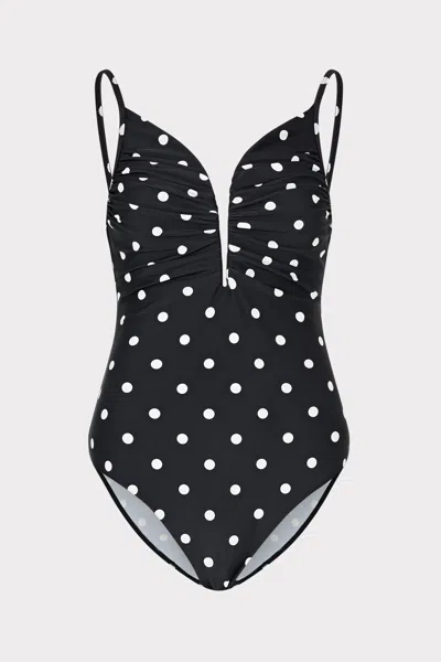 Milly Polka Dot V-wire One Piece In Multi