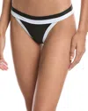 Milly Positano Colorblock Bikini Bottom In Black