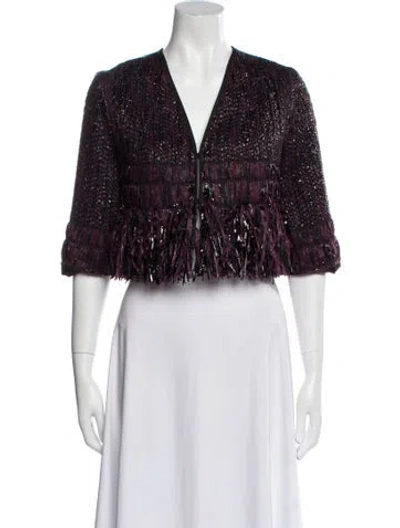 Pre-owned Milly Printed Bolero In Multi