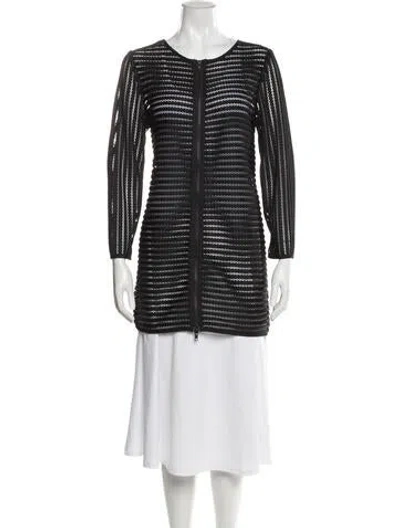 Pre-owned Milly Printed Evening Jacket In Gray