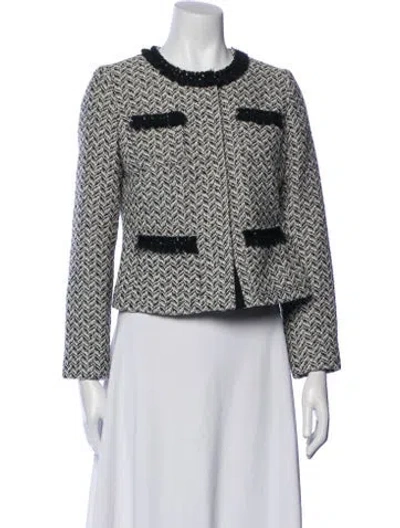 Pre-owned Milly Printed Evening Jacket In Multi