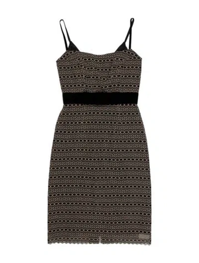 Pre-owned Milly Printed Knee-length Dress