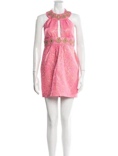 Pre-owned Milly Printed Mini Dress