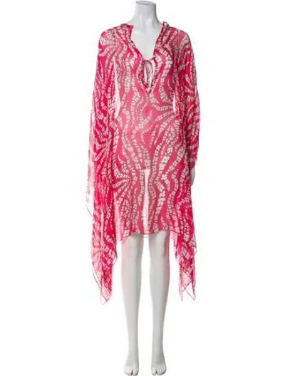 Pre-owned Milly Printed Mini Dress In Multi