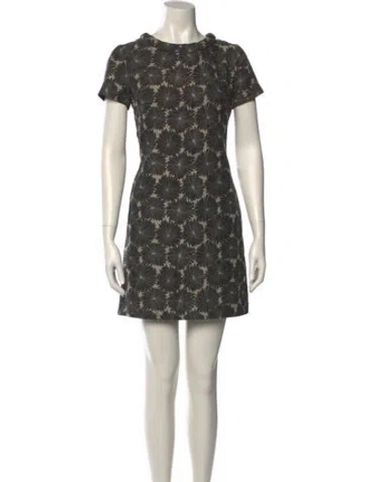 Pre-owned Milly Printed Mini Dress In Multi