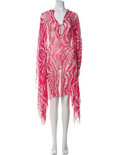 Pre-owned Milly Printed Mini Dress In Multi