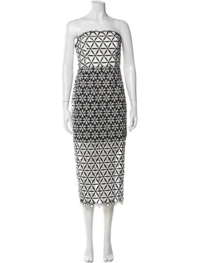 Pre-owned Milly Printed Mini Dress In Multi