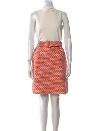 Pre-owned Milly Printed Mini Dress In Multi