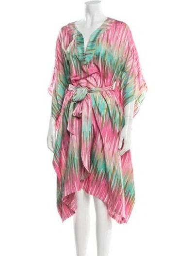 Pre-owned Milly Printed Mini Dress In Pink