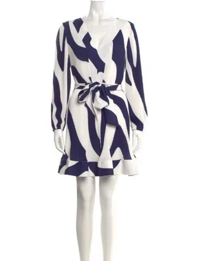 Pre-owned Milly Printed Mini Dress W/ Tags