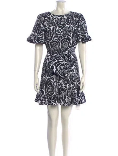 Pre-owned Milly Printed Mini Dress W/ Tags In Multi