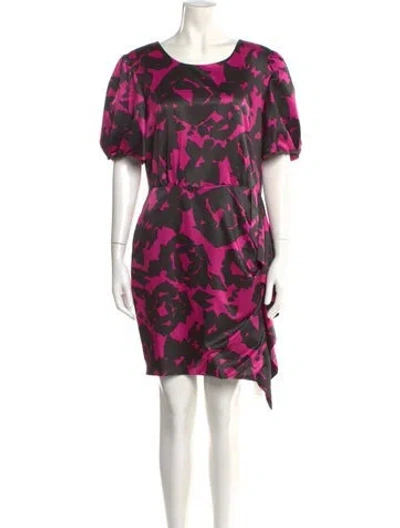 Pre-owned Milly Printed Mini Dress W/ Tags In Multi