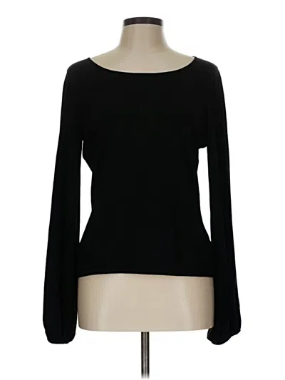 Pre-owned Milly Pullover Sweater In Black