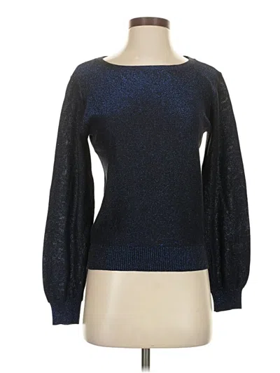 Pre-owned Milly Pullover Sweater In Blue