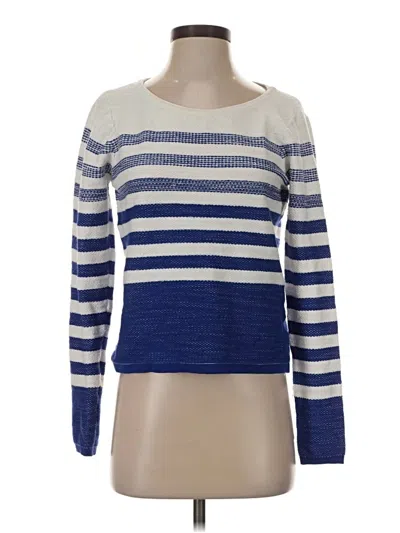 Pre-owned Milly Pullover Sweater In Blue