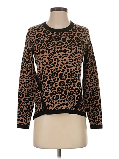 Pre-owned Milly Pullover Sweater In Brown