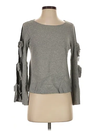 Pre-owned Milly Pullover Sweater In Gray