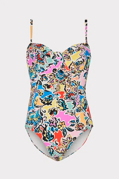 Milly Rainbow Oasis Belted One Piece