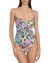 Milly Rainbow Oasis Swimsuit In Multi