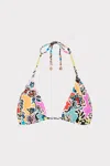 Milly Rainbow Oasis Triangle Bikini Top