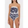 Milly Ravello Abstract Kai Print One-piece Swimsuit In Multi