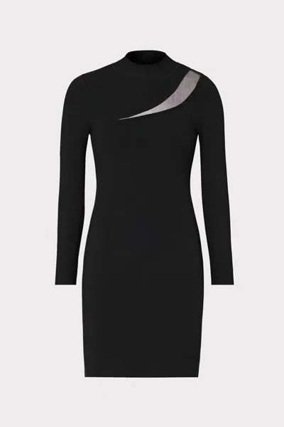 Milly Ren Mini Dress In Black