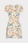 Milly Rowen Printemps Lace Mini Dress In Yellow