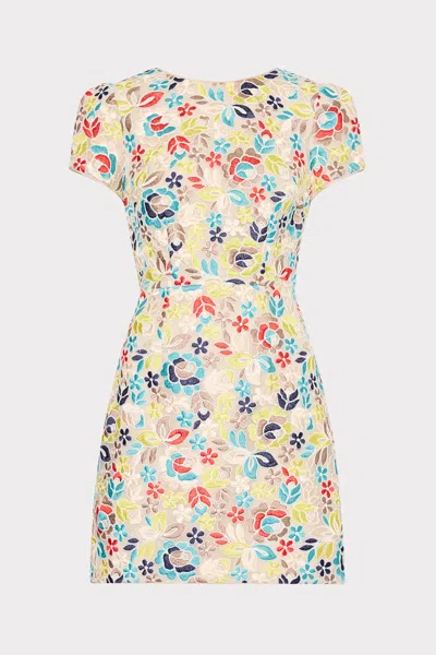 Milly Rowen Printemps Lace Mini Dress In Yellow