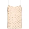 Milly Rylan Sequin Embroidered Sleeveless Tank Top In Neutral