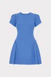 Milly Samara Boucle Mini Dress In Blue