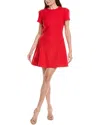 Milly Samara Boucle Mini Dress In Red