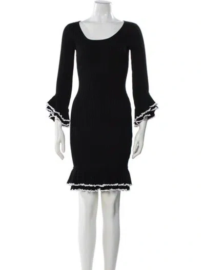 Pre-owned Milly Scoop Neck Mini Dress W/ Tags In Multi